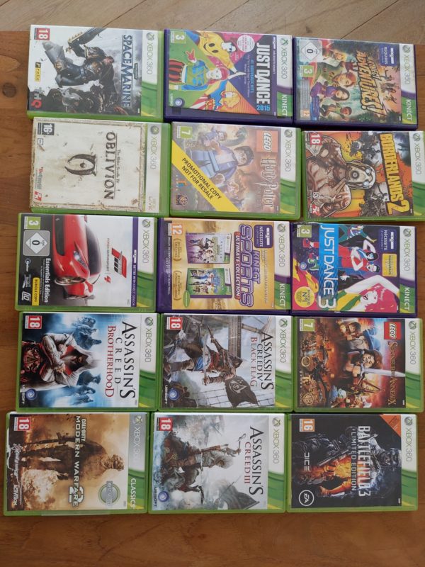 Lot de 15 jeux Xbox