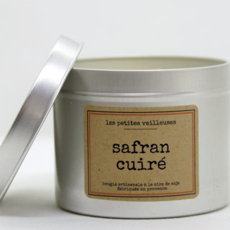 Marque responsable Les petites veilleuses bougie alu safran cuiré
