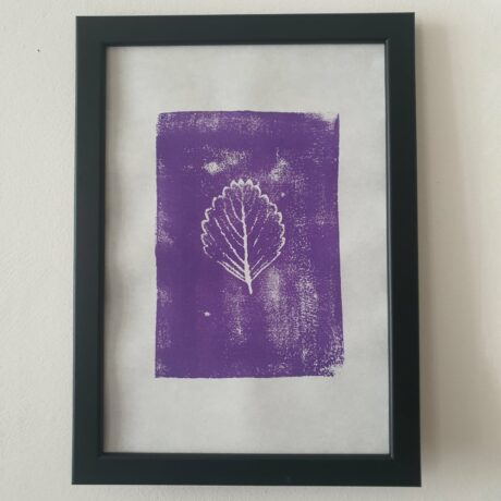 Marque responsable gravures végétales violet foncé